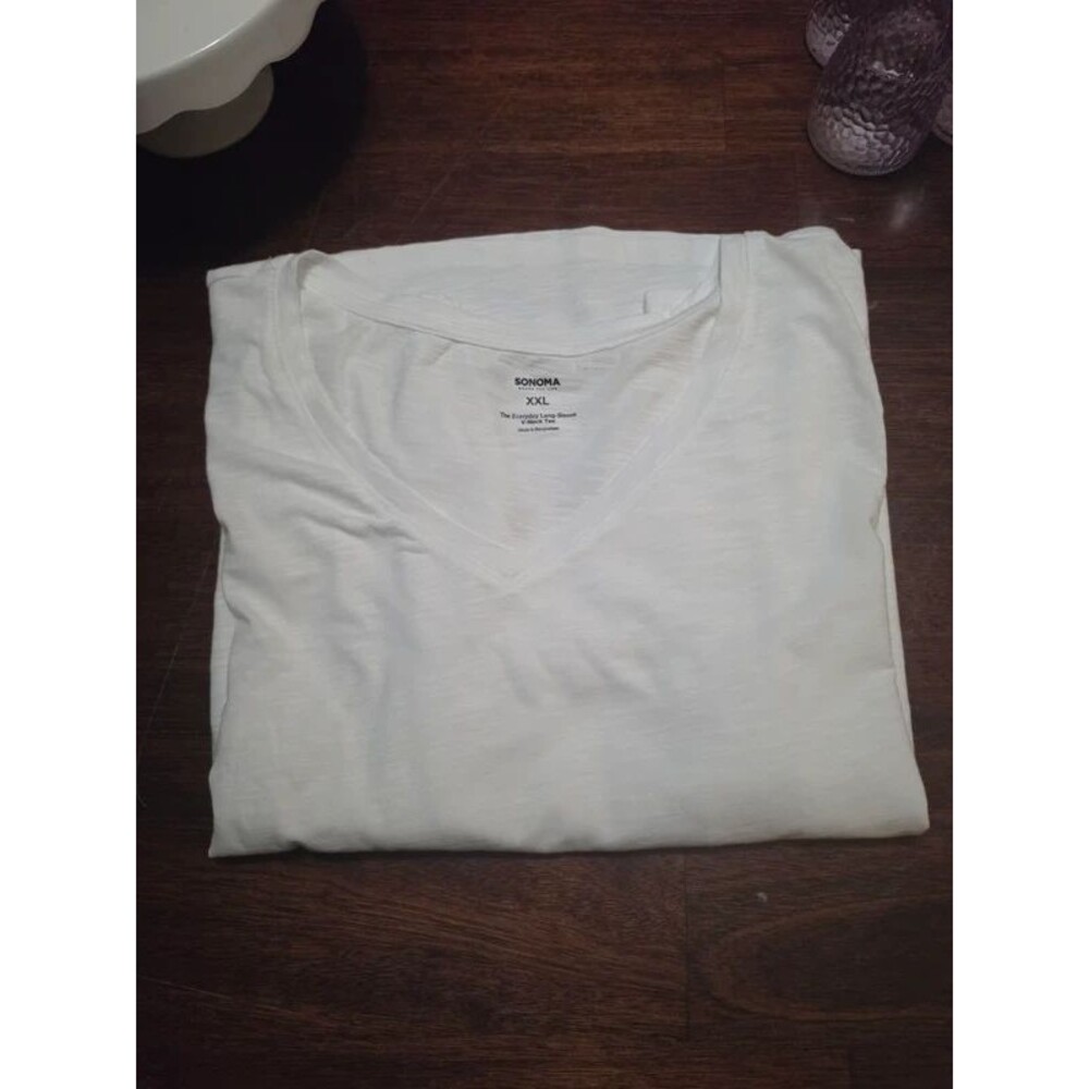 Sonoma Goods For Life "The Everyday" V-Neck Long Sleeve Tee XXL